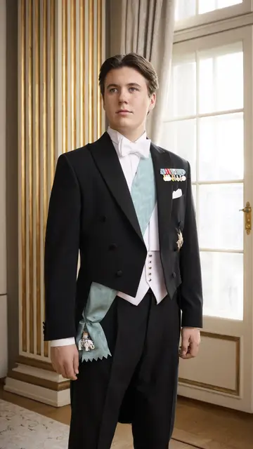 Retrato oficial de Christian de Dinamarca Retrato oficial de Christian de Dinamarca