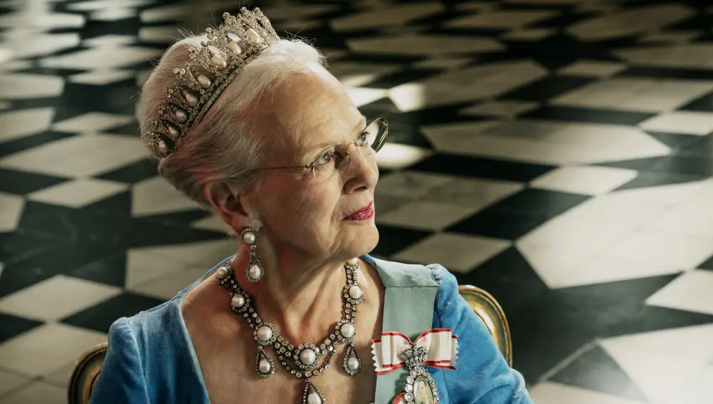 Retrato oficial de la reina Margarita de Dinamarca