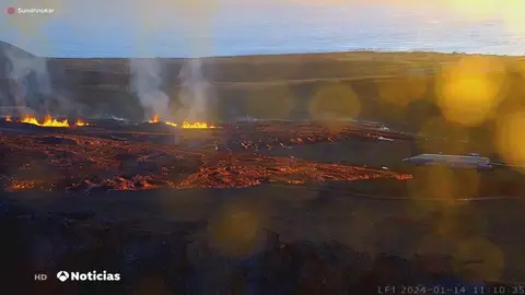 Nueva erupción volcánica en Islandia