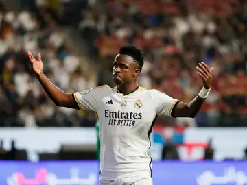 Vinícius, en el duelo contra el Barcelona Vinícius, en el duelo contra el Barcelona