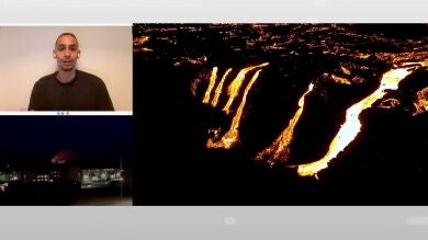 Un futbolista residente en la zona afectada por el volcán de Islandia: 