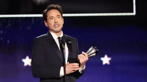 Robert Downey Jr. en su discurso Robert Downey Jr. en su discurso