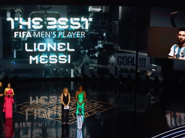 Momento en el que Leo Messi gana el The Best 2023