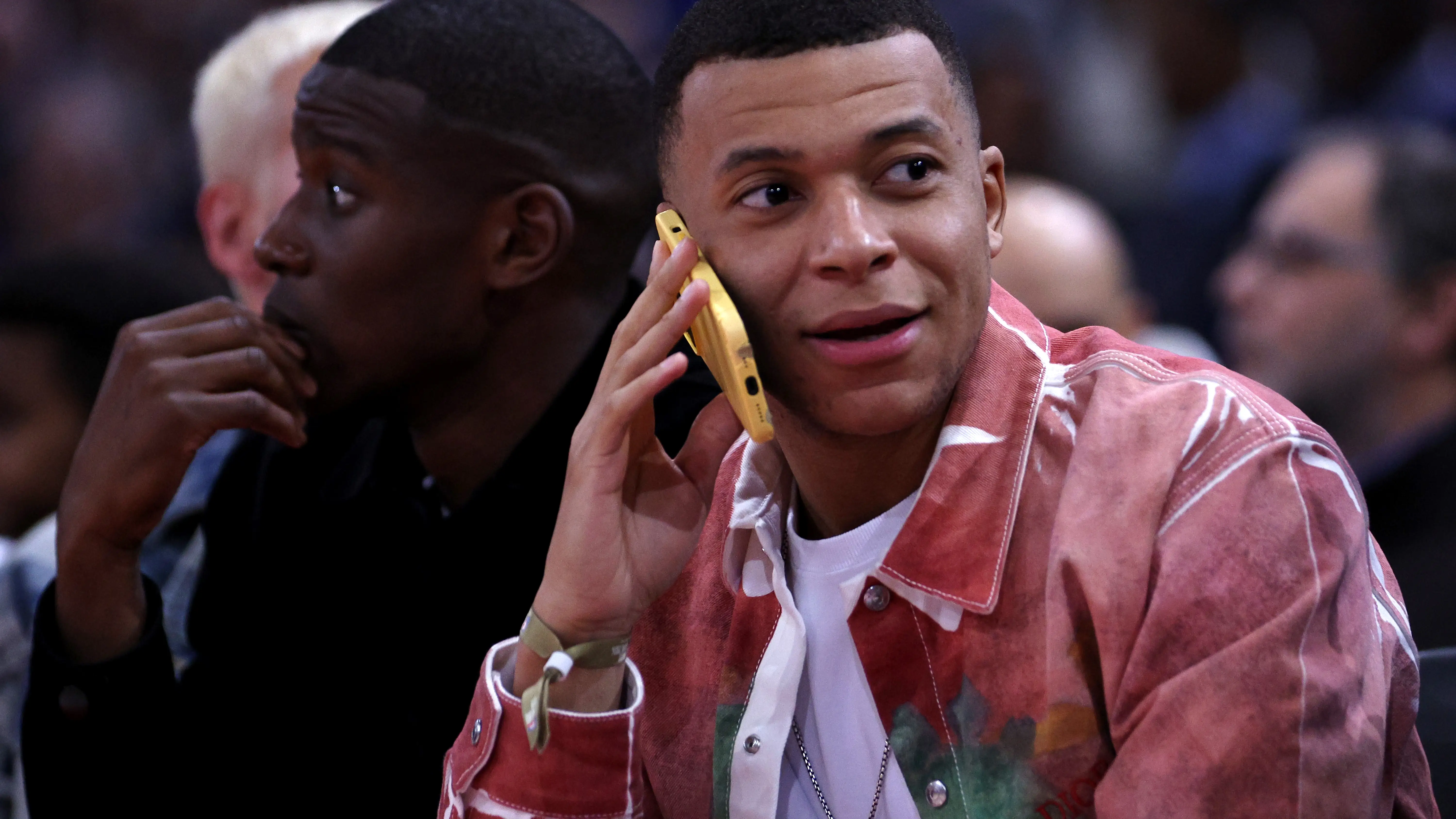 Mbappé, durante un partido de la NBA Mbappé, durante un partido de la NBA