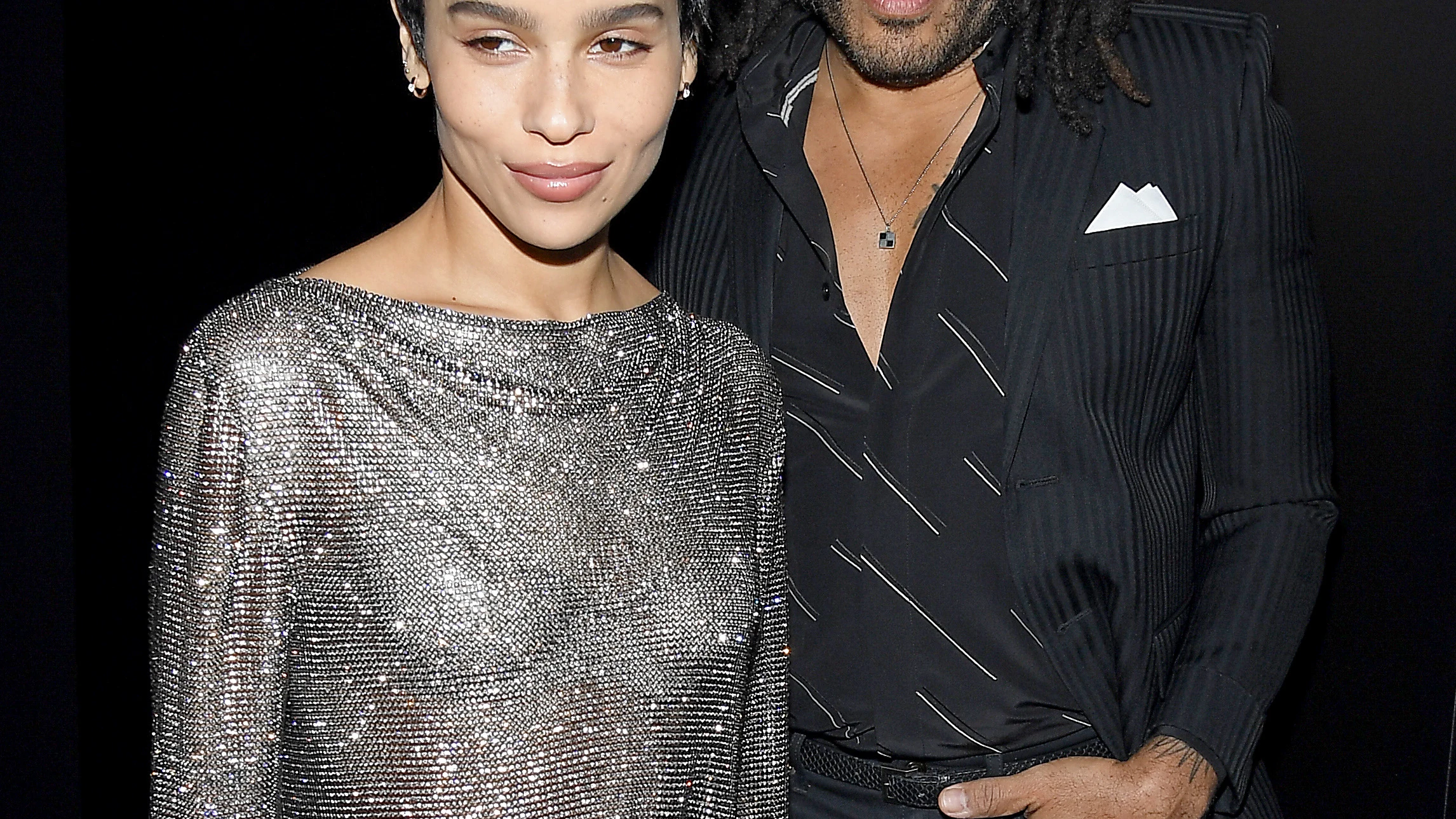 Lenny Kravitz y su hija Zoe Kravitz en la Paris Fashion Week Womenswear 2020 I 2021 Lenny Kravitz y su hija Zoe Kravitz en la Paris Fashion Week Womenswear 2020 I 2021