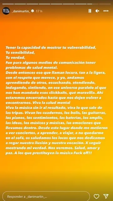 Story Dani Martín Story Dani Martín