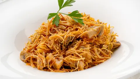 Karlos Arguiñano: receta de fideos tostados con champiñones Karlos Arguiñano: receta de fideos tostados con champiñones