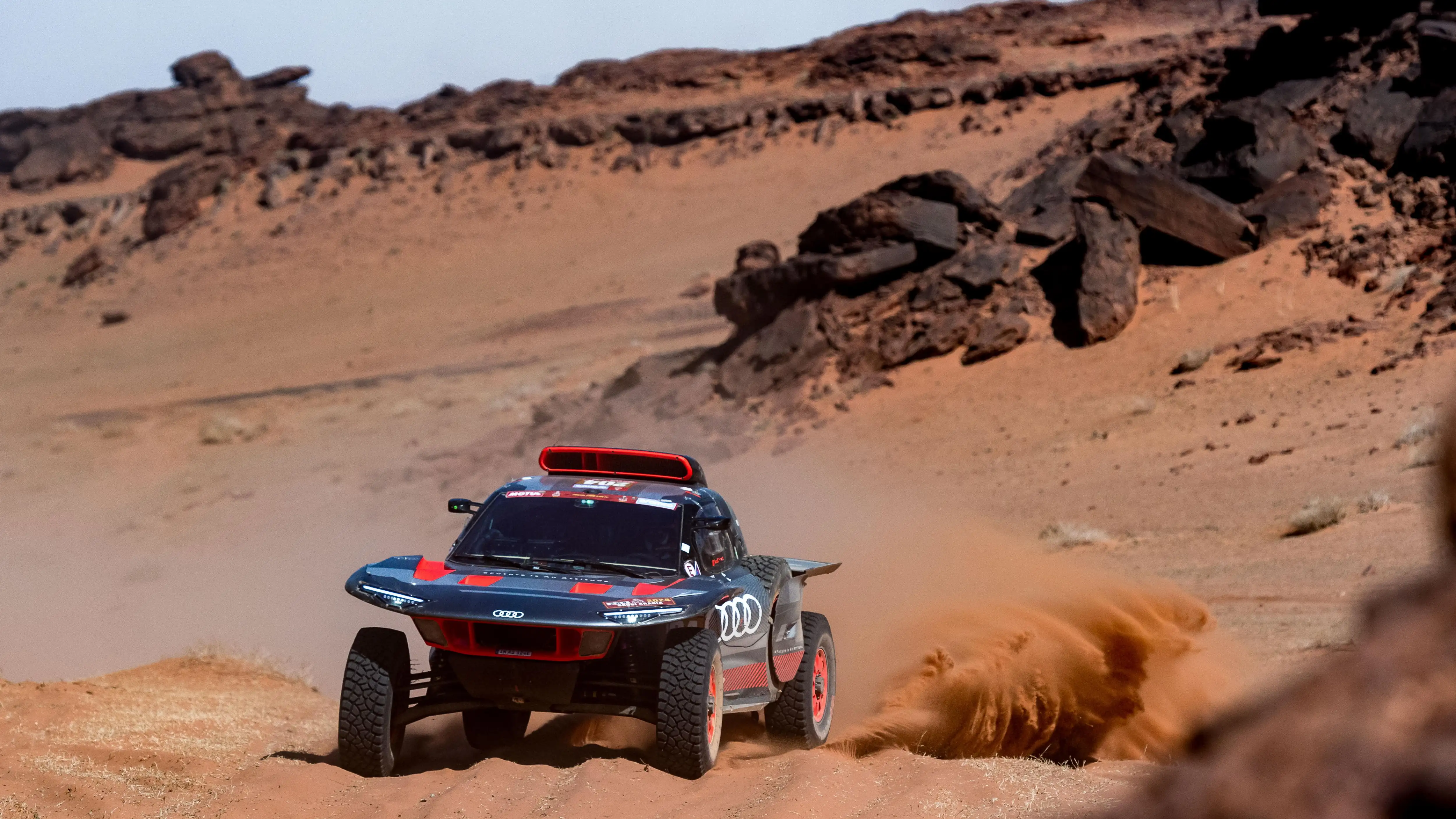 Carlos Sainz, en acci&oacute;n en el Dakar 2024