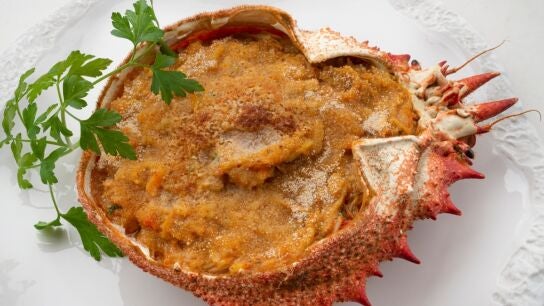 Centollo relleno, de Argui&ntilde;ano: "Una receta de restaurante de lujo, en casa y a un precio muy asequible"