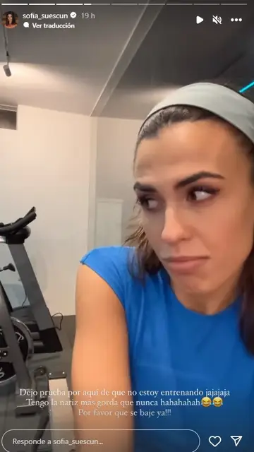 Sofía Suescun muestra su nariz sin ácido hialurónico Sofía Suescun muestra su nariz sin ácido hialurónico