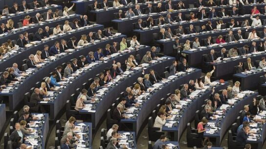 Imagen de archivo de la Euroc&aacute;mara durante una sesi&oacute;n plenaria del Parlamento Europeo