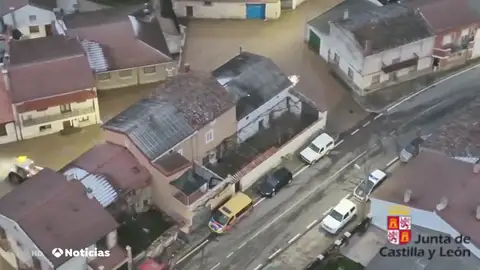 Los destrozos por la subida de los ríos por la borrasca Juan