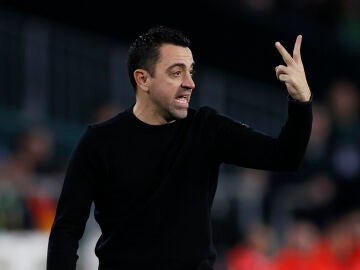 Xavi, en el Benito Villamarín