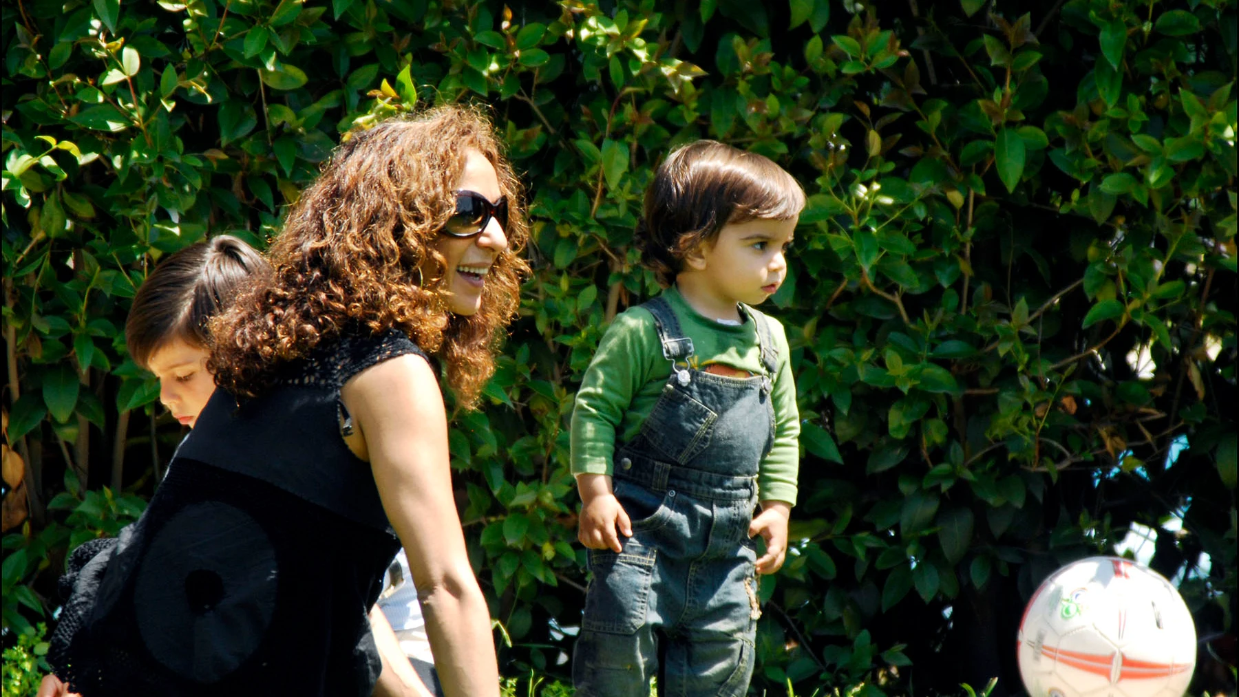 Rosario Flores y su hijo Pedro en 2007