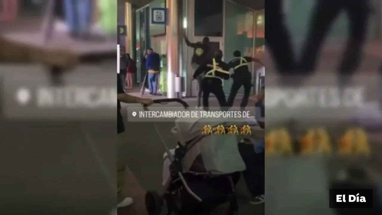 Pelea en una guagua de Tenerife
