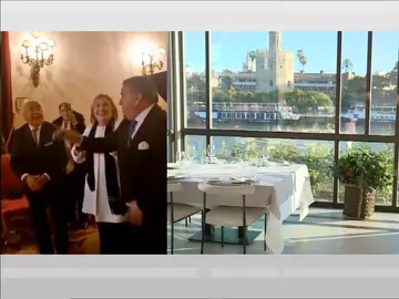 Hillary Clinton en Sevilla. Hillary Clinton en Sevilla.