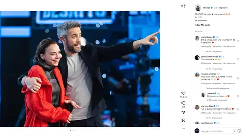 El llamativo intercambio de mensajes entre Chenoa y Miguel Sánchez Encinas El llamativo intercambio de mensajes entre Chenoa y Miguel Sánchez Encinas