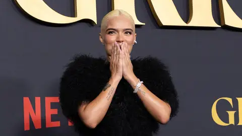 Karol G en la presentación de la serie Griselda Karol G en la presentación de la serie Griselda