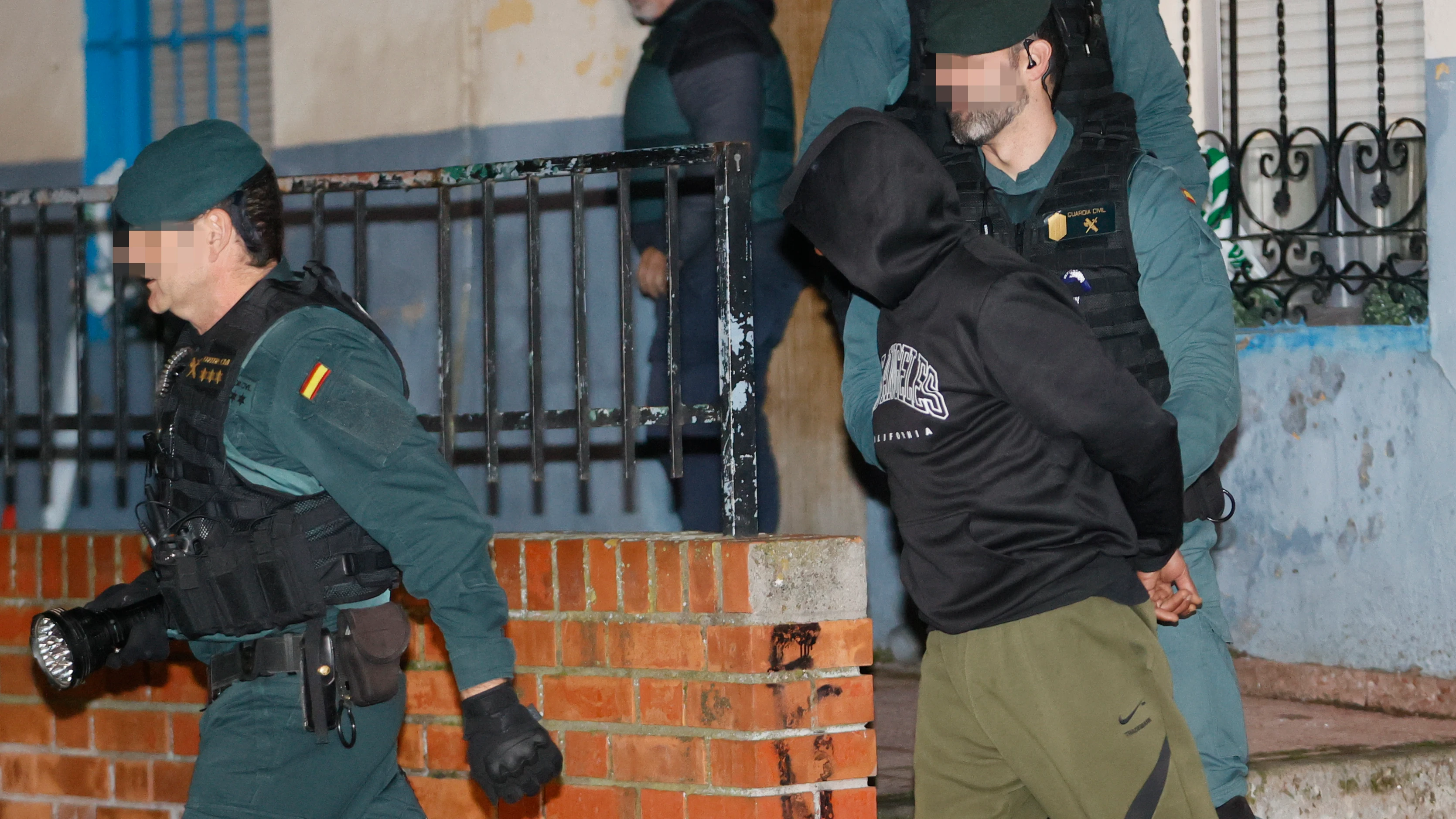 El presunto asesino de Morata, custodiado por guardias civiles El presunto asesino de Morata, custodiado por guardias civiles