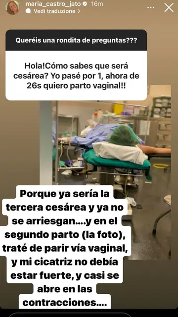 María Castro afirma que su parto será por cesárea María Castro afirma que su parto será por cesárea