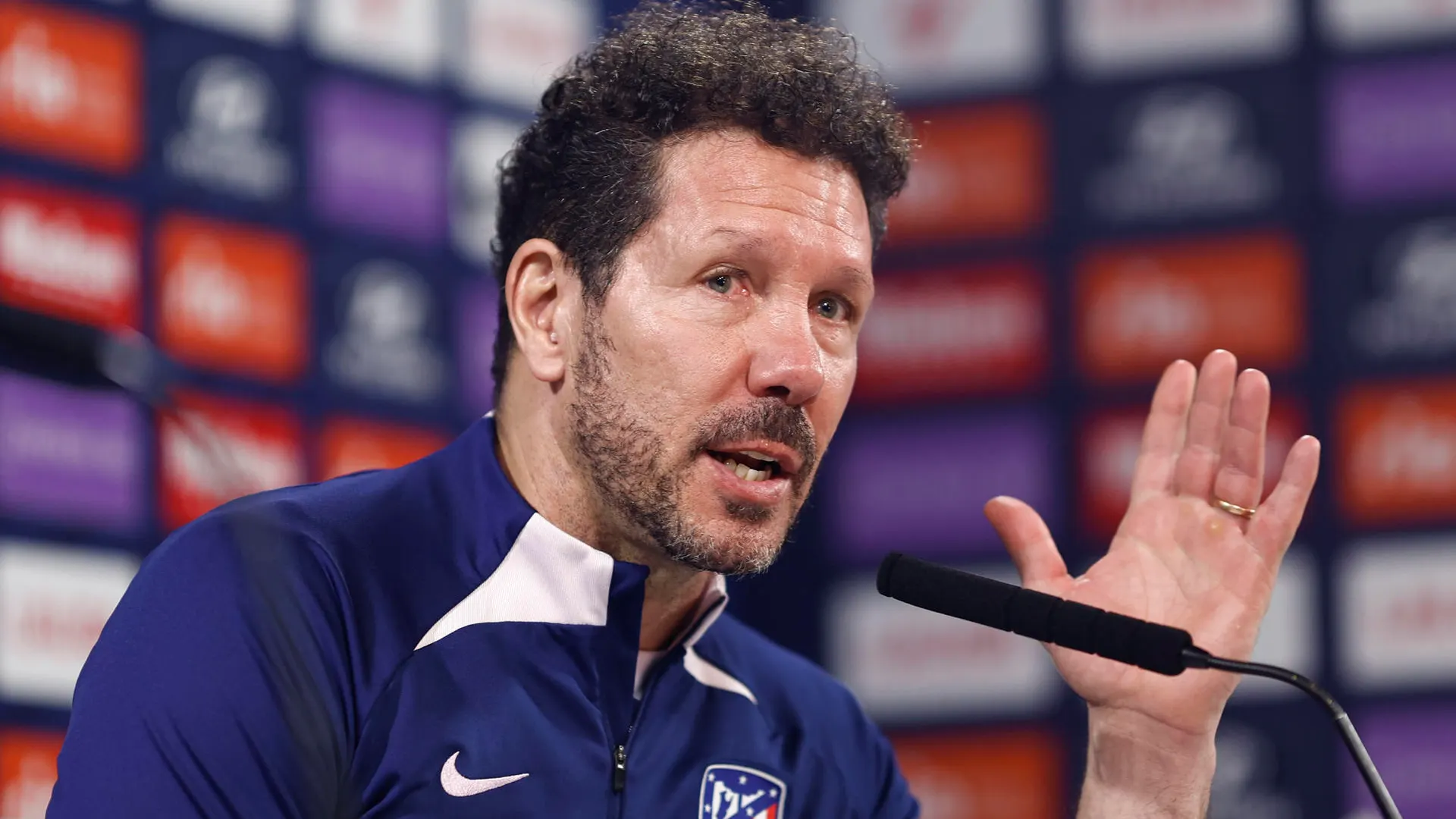 Simeone en rueda de prensa Simeone en rueda de prensa