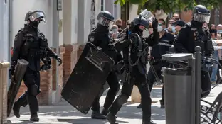Fuerzas especiales de la policía nacional en una imagen de archivo Fuerzas especiales de la policía nacional en una imagen de archivo