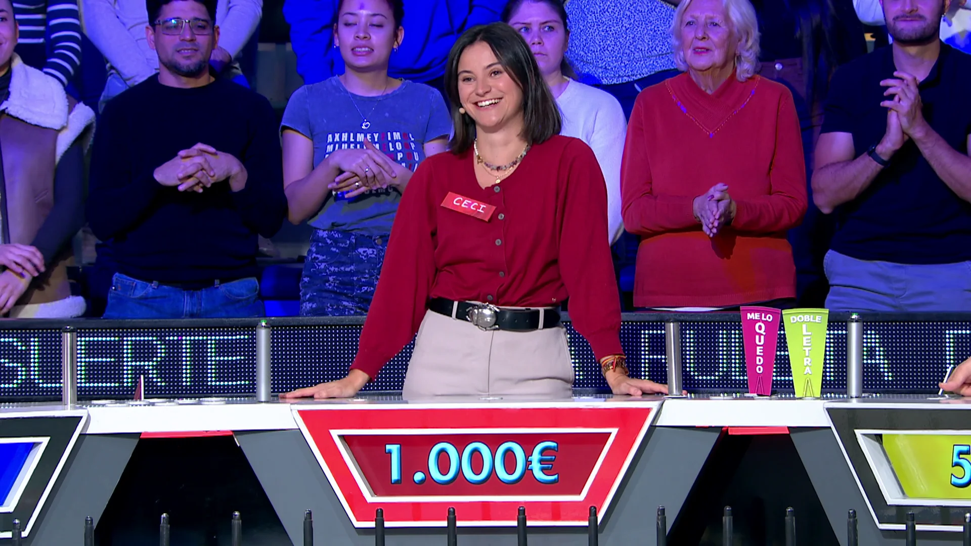 ¡Ceci no tiene rival en La ruleta! Cae en el gajo 1.000 euros y fija una distancia casi inalcanzable para el resto de concursantes ¡Ceci no tiene rival en La ruleta! Cae en el gajo 1.000 euros y fija una distancia casi inalcanzable para el resto de concursantes