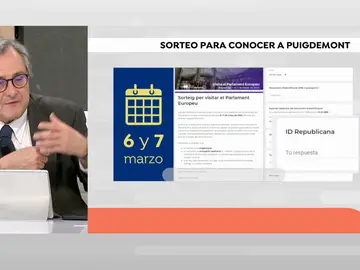 Sorteo para ver a Puigdemont. Sorteo para ver a Puigdemont.