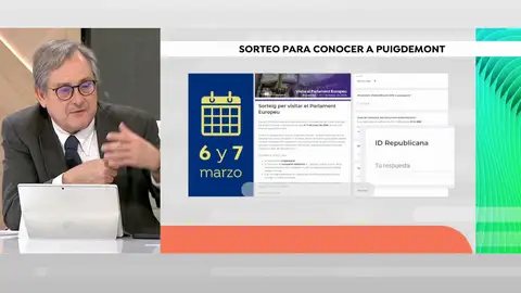 Sorteo para ver a Puigdemont. Sorteo para ver a Puigdemont.