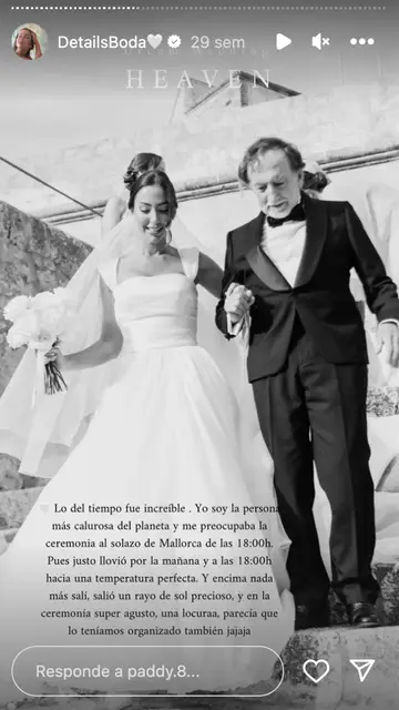 Paddy Noarbe con su padre el día de su boda Paddy Noarbe con su padre el día de su boda