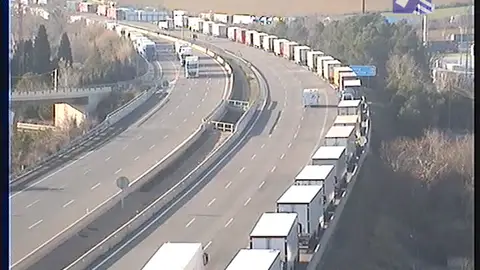 Imagen de retenciones en la AP-7 Imagen de retenciones en la AP-7