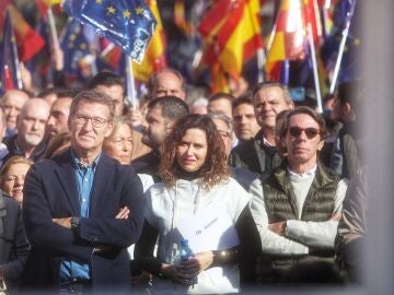 Feijóo, Ayuso y Aznar