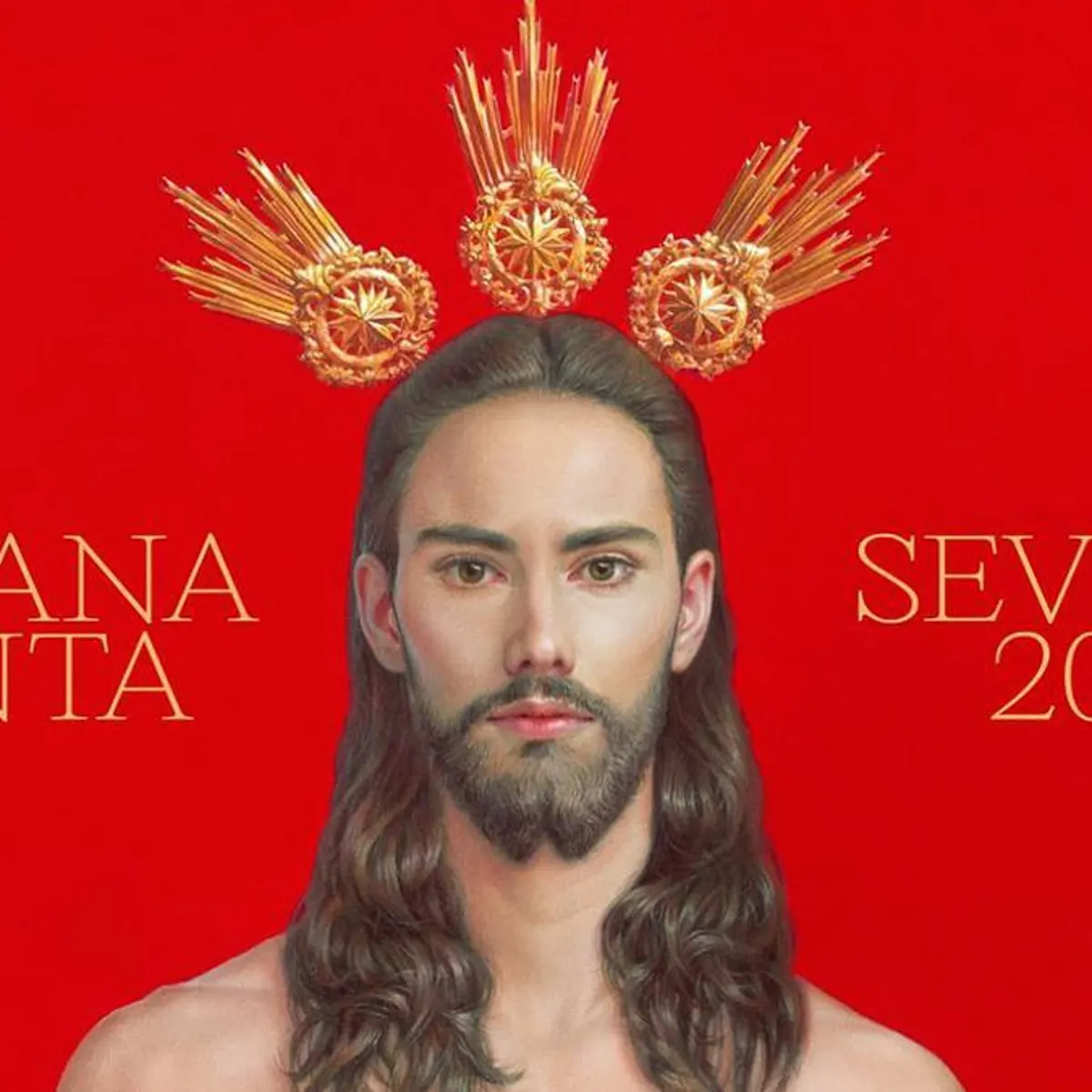 Memes inspirados en el cartel de la Semana Santa de Sevilla 2024: Cristo en  'First Dates' o parecido a Isco