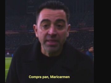 Un meme sobre la queja de Xavi Hernández tras un posible penalti no pitado al Barça