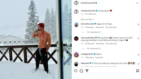 Chris Hemsworth sin camiseta en Japón Chris Hemsworth sin camiseta en Japón
