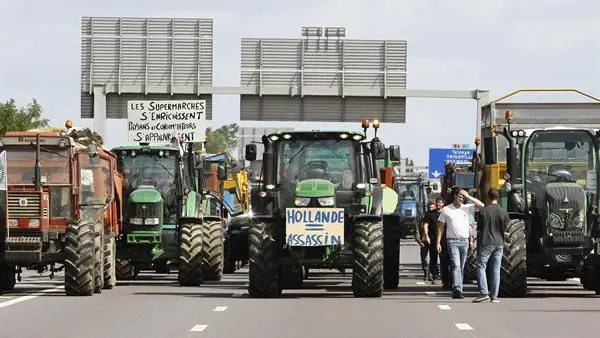 Protestas de los agricultores franceses Protestas de los agricultores franceses