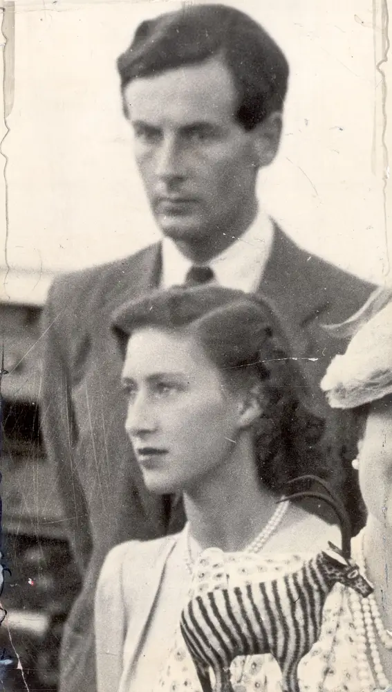 Peter Townsend y la princesa Margarita en 1947