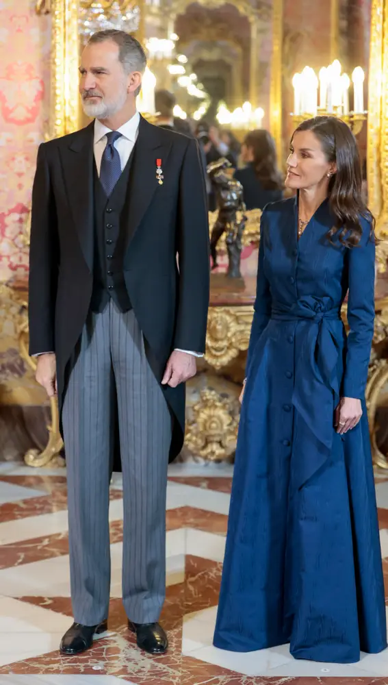 Los reyes Felipe VI y la reina Letizia, en el Palacio Real