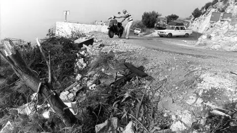 Imágenes del accidente en el que murió Grace Kelly Imágenes del accidente en el que murió Grace Kelly