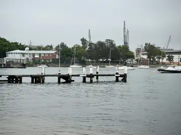 Muelle de Elizabeth Bay en el puerto de Sidney, donde ocurrió el ataque Muelle de Elizabeth Bay en el puerto de Sidney, donde ocurrió el ataque