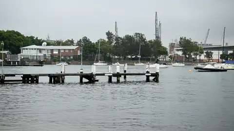 Muelle de Elizabeth Bay en el puerto de Sidney, donde ocurrió el ataque