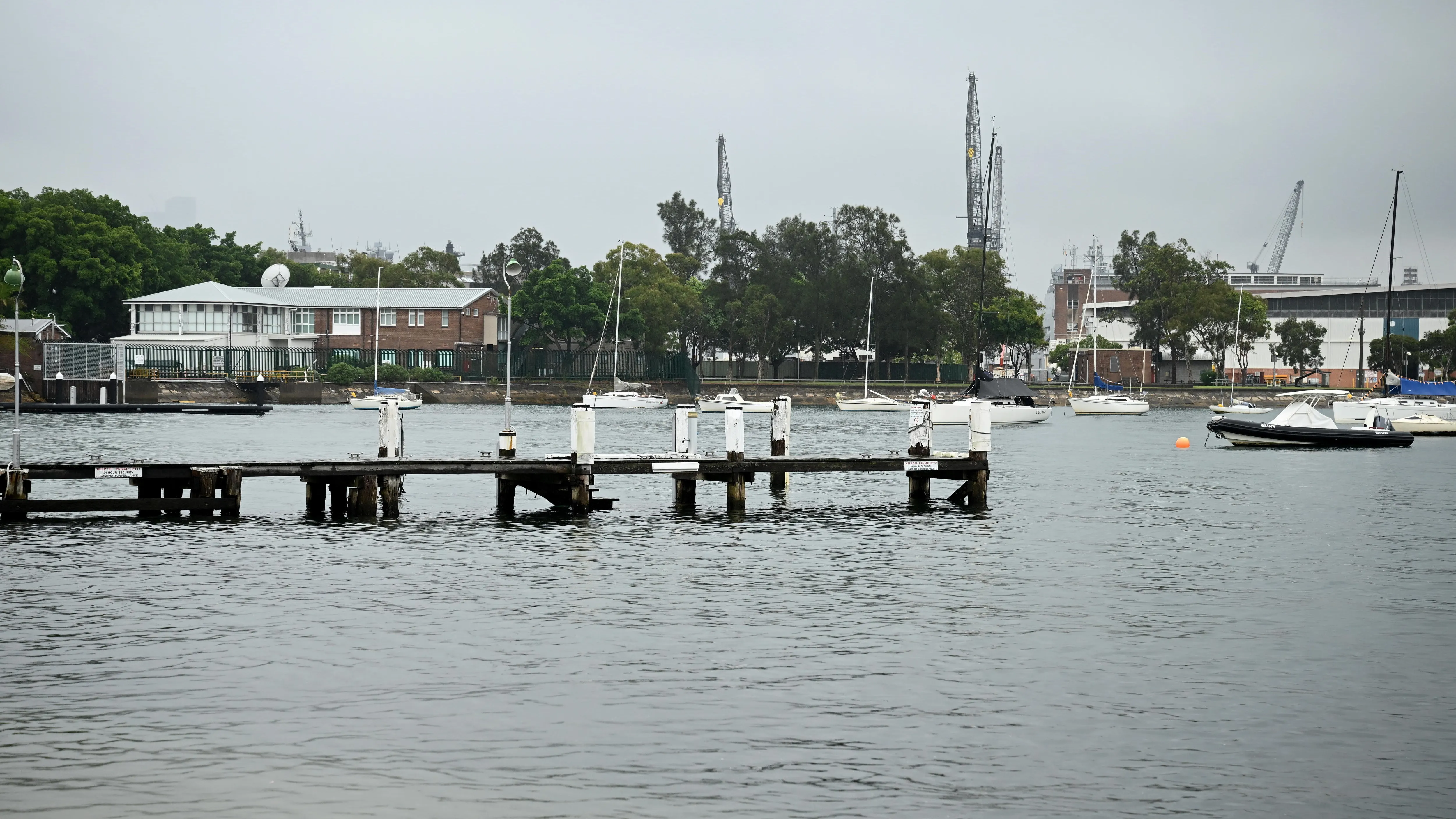 Muelle de Elizabeth Bay en el puerto de Sidney, donde ocurrió el ataque Muelle de Elizabeth Bay en el puerto de Sidney, donde ocurrió el ataque