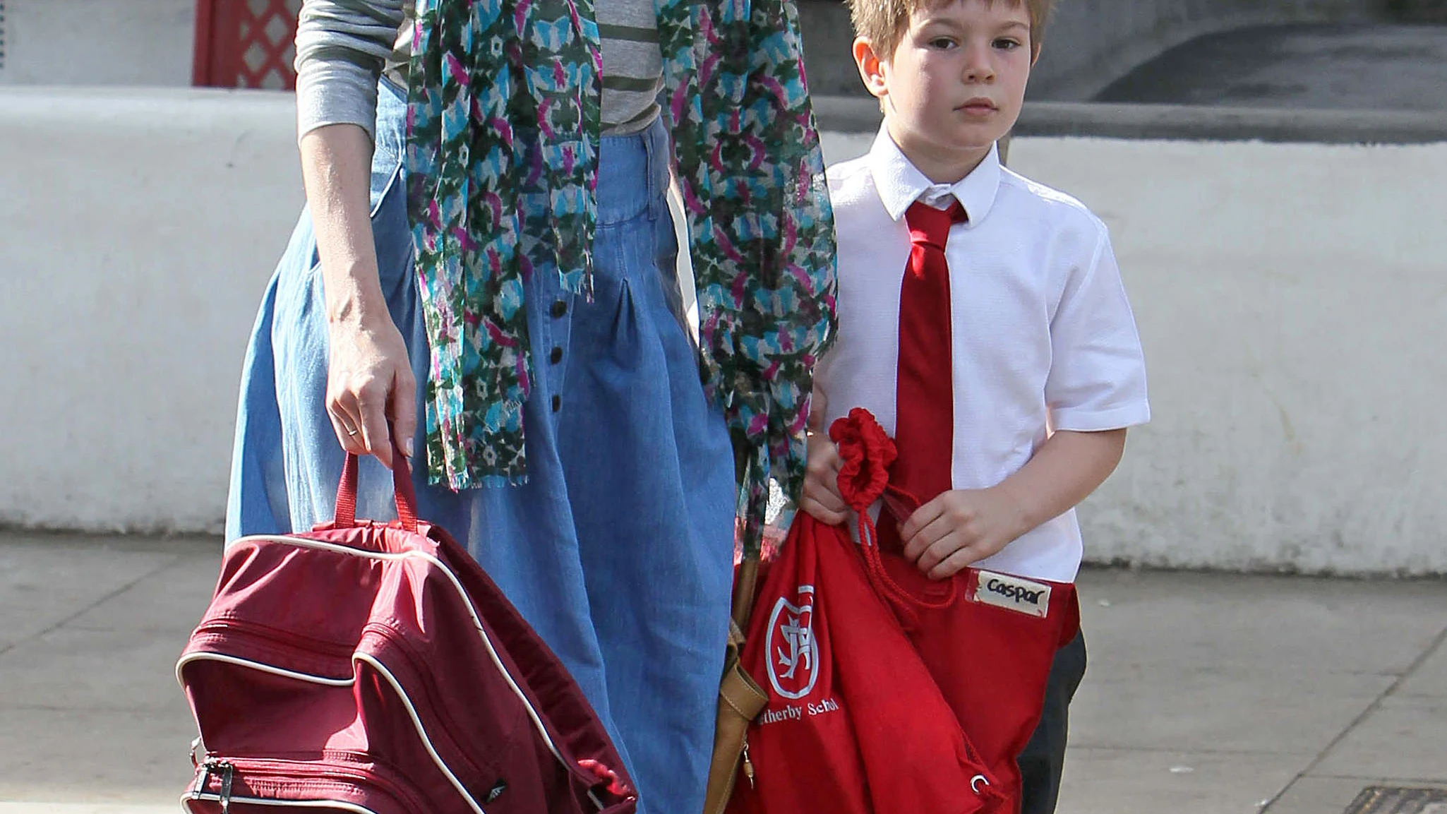 Caspar Vaughn y Claudia Schiffer