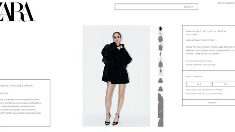 Abrigo efecto pelo Abrigo efecto pelo