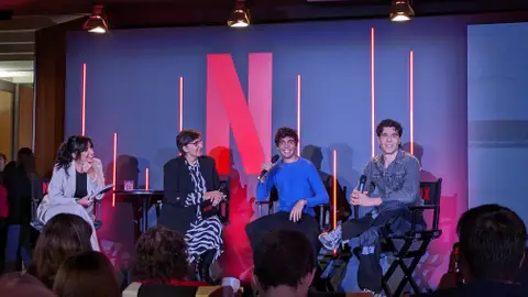 Javier Calvo y Javier Ambrossi en la presentación de Netflix Javier Calvo y Javier Ambrossi en la presentación de Netflix