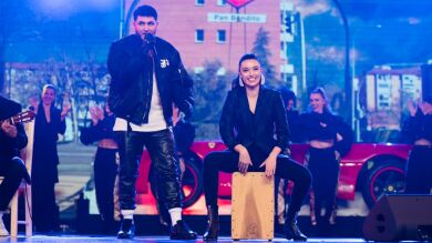 ¡Puro arte! Marta Díaz enciende La llama del amor junto a Omar Montes 