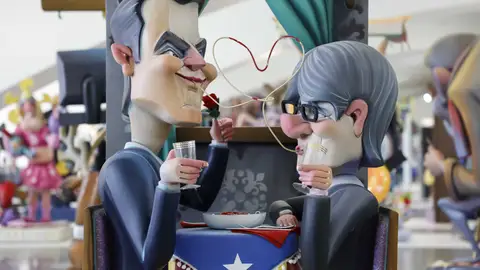 'Ninot' de Sánchez y Puigdemont 'Ninot' de Sánchez y Puigdemont