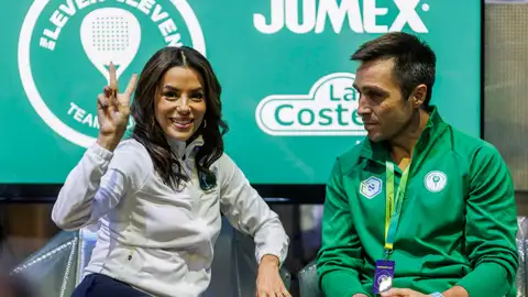 Eva Longoria junto a Fernando Belasteguín Eva Longoria junto a Fernando Belasteguín