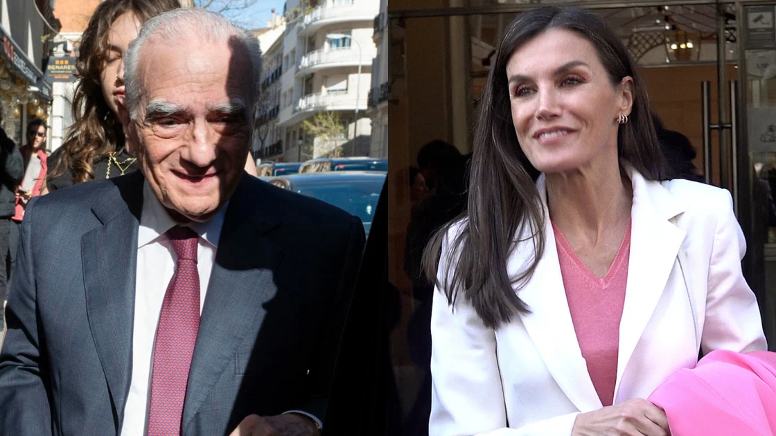 Martin Scorsese y la reina Letizia a las puertas de la Academia del Cine en Madrid