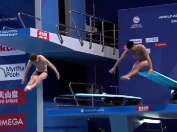 España gana su primera medalla mundial en saltos